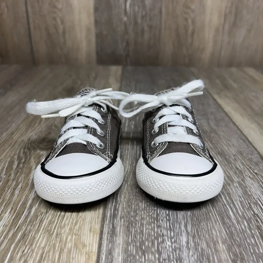 Converse Infant Youth US Size 5 Chuck Taylor Charcoal Gray Sneaker Shoes 7J794